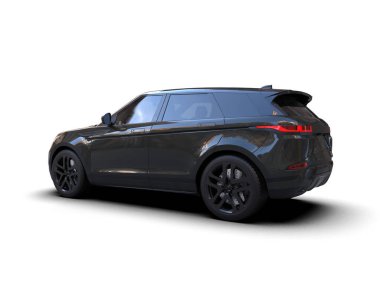 siyah modern araba - ön görünüm