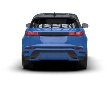 modern mavi araba - arka plan