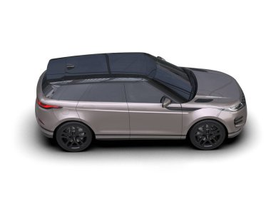 Beyaz arka planda bir araba. yüksek çözünürlük