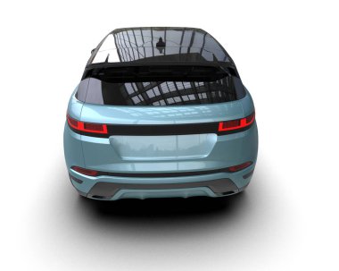 modern şehir beyaz şehir arabası - arka plan