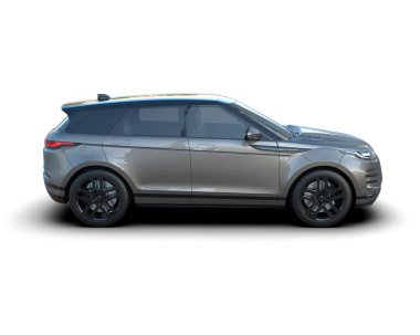 SUV beyaz arka planda izole edildi. 3d oluşturma
