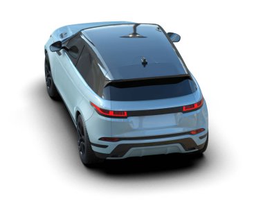 modern araba arka planda 3 boyutlu görüntüleme - 3 boyutlu resimleme