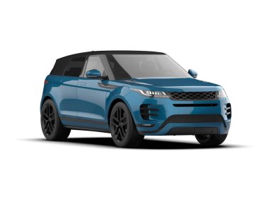 modern SUV - kentsel konsept - 3D illüstrasyon