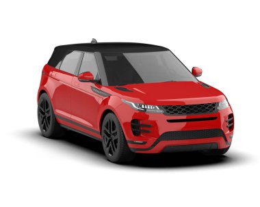 kırmızı modern araba - 3D görüntüleme