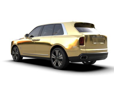 Altın rengi lüks araba - arka plan