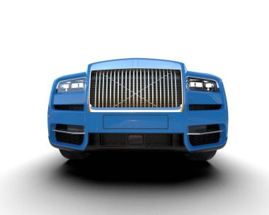 modern lüks mavi araba