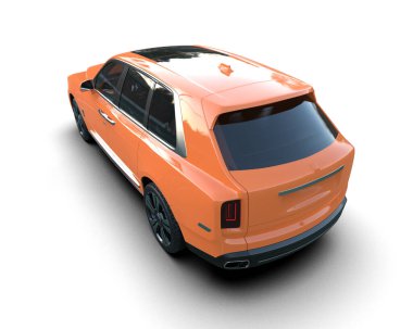 Modern şehir sedan konsepti 3 boyutlu illüstrasyon