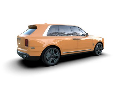 turuncu modern lüks araba - arka plan