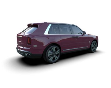 Beyaz arka planda modern lüks spor araba.