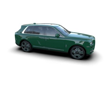 Beyaz arka planda izole edilmiş lüks spor araba. 3 Boyutlu Hazırlama