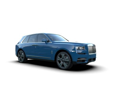 lüks araba beyaz zemin üzerine