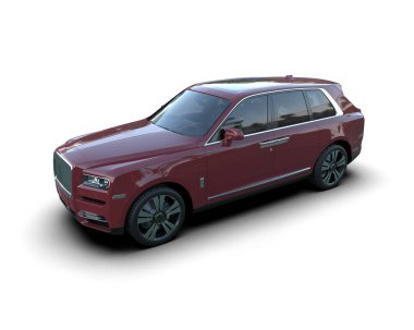 Stüdyo ortamında daha az genel bir konsept arabanın 3 boyutlu çizimi