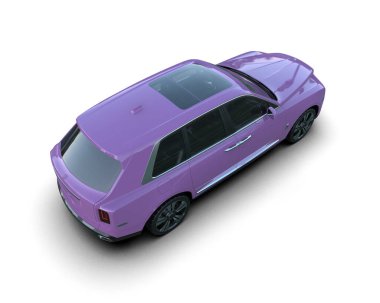 modern araba beyaz arka planda izole edildi. 3 boyutlu resim - araba