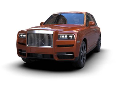 kırmızı modern lüks araba - ön manzara