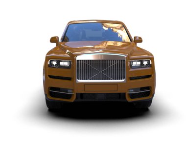 modern lüks araba beyaz arka planda izole edilmiş