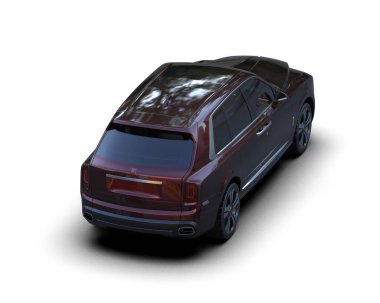 Stüdyo ortamında daha az genel bir konsept arabanın 3 boyutlu çizimi