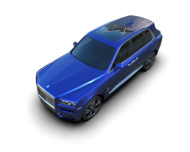 modern lüks araba beyaz izole