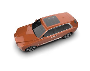 Modern bir arabanın 3 boyutlu görüntüsü