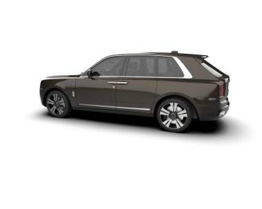 lüks araba beyaz zemin üzerine.