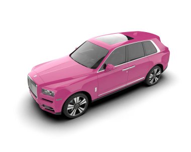 Pembe spor araba. 3 d