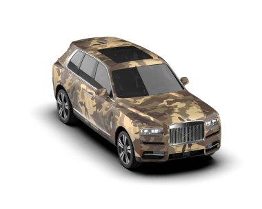 modern araba - ön görünüm - izole