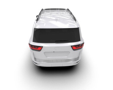 Araba beyaz arka planda izole edilmiş. araba görünümü - yan görünüm