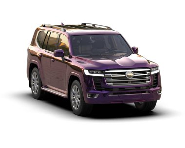 Beyaz arka planda pembe bir cip. 3d oluşturma