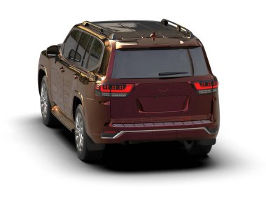 SUv beyaz arkaplanda izole edildi.