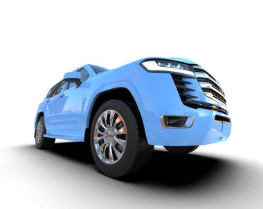 mavi SUV - 3D görüntüleme