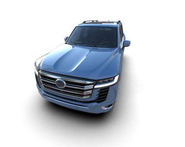 3 boyutlu markalı, daha az genel bir pikap araba.