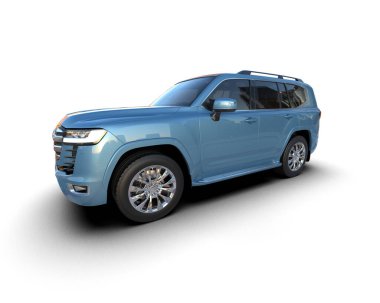 beyaz arkaplanda mavi araba rengi