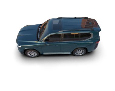 mavi lüks araba - arka manzara