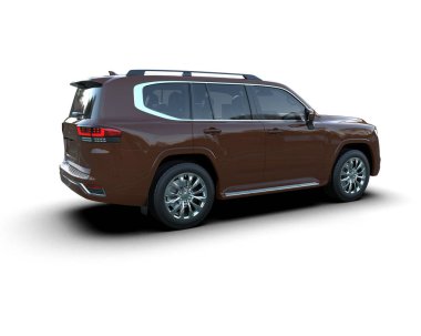 araba beyaz arkaplanda izole edildi