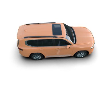 Modern, küçük bir minivan. 3 Boyutlu Hazırlama