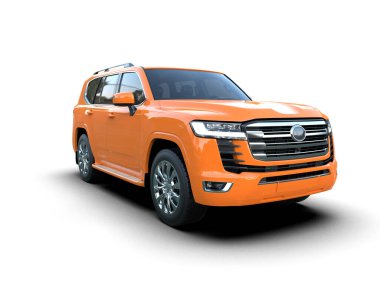 Beyaz arka planda daha az güzel bir kamyonetin 3 boyutlu çizimi.