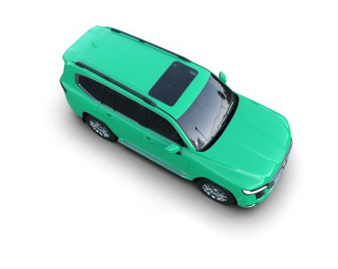 Araba arka planda izole. 3d oluşturma.