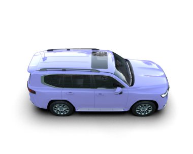 beyaz arka planda modern araba 3 boyutlu görüntüleme