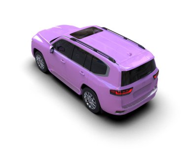 modern pembe SUV arabası