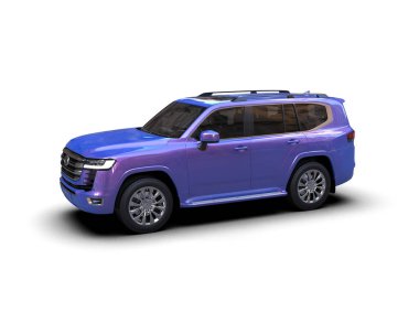 Siyah arka planı olan mavi bir pikap. 3d oluşturma