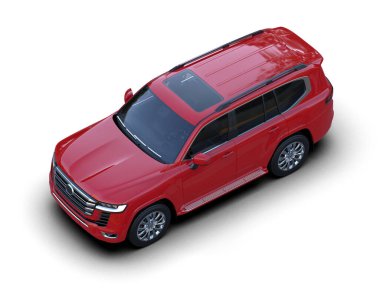 beyaz arkaplanda kırmızı araba rengi