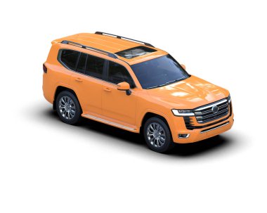 beyaz arka planda modern araba