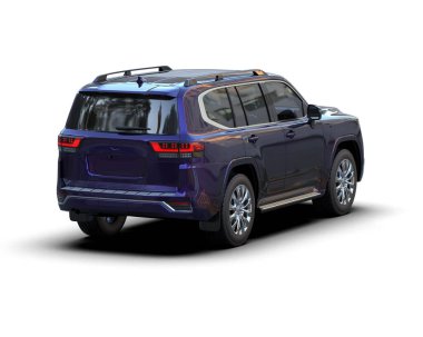 beyaz arkaplan üzerinde SUv 3 d illüstrasyon