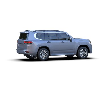 araba beyaz arkaplanda izole edildi