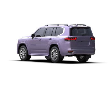 Pembe modern cip beyaz arka planda izole edilmiş. 3d oluşturma