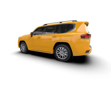 Sarı SUV ve modern şehir cipi