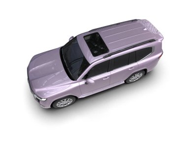 beyaz arkaplanda modern araba.