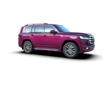 Beyaz izole edilmiş arka planda modern SUv