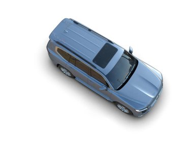 mavi gövdeli araba, 3D görüntüleme