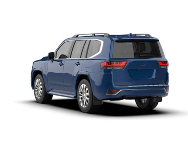 Beyaz arka plan üzerinde SUV