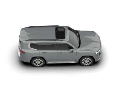 Modern araba. 3d oluşturma.